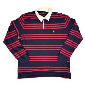 Brooks Brothers Mens Size L 346 Rugby Long Sleeve Shirt *Flawed*